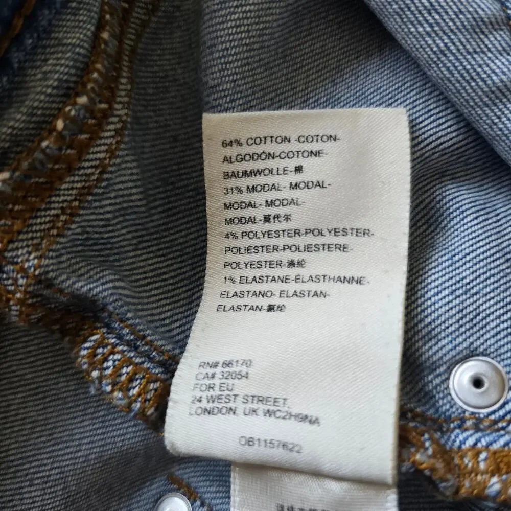 Anthropologie Pilcro Slim Boyfriend Jeans Size 28 Ankle Mid-Rise Patch Pocket - Picture 9 of 12